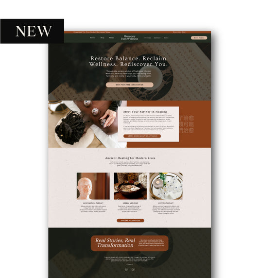 Eastern Sun Showit Website Template